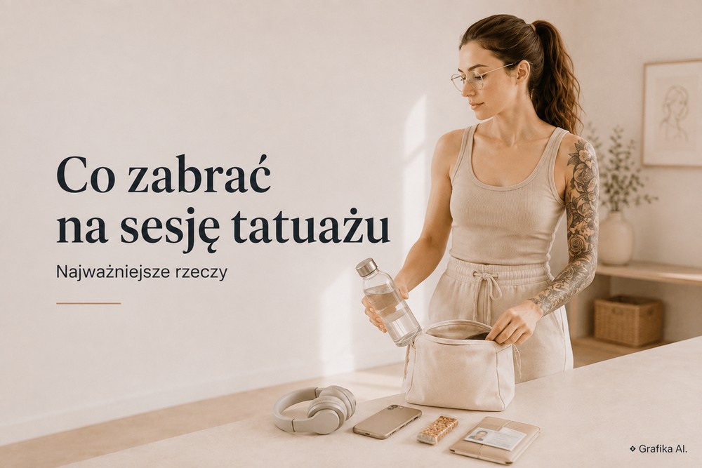 Co zabrać ze sobą na sesję tatuażu